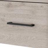 10" Gray One Drawer Faux Wood Floating Nightstand